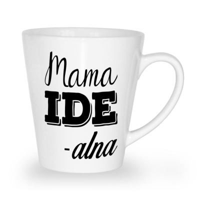 Kubek latte na dzień matki Mama idealna
